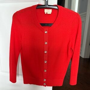 Kate Spade Red Wool/Cashmere Cardigan